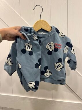 H&M Blue Mickey Mouse Matching Outfit Set